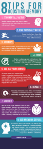 8 Tips To Boosting Memory Infographic