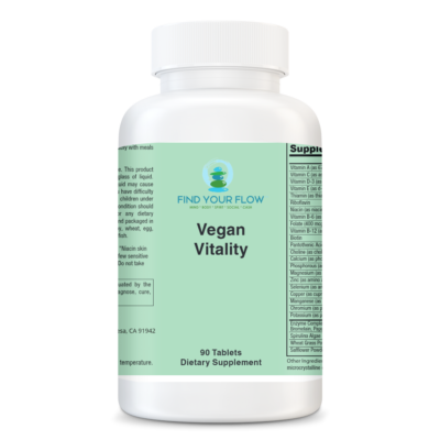 Vegan Vitality supplement bottle