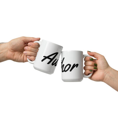 Author - White glossy mug