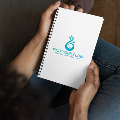Flowlet™ Water Element, Find Your Flow® Spiral notebook